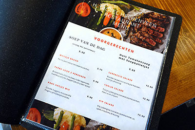 menukaart restaurant heerenveen